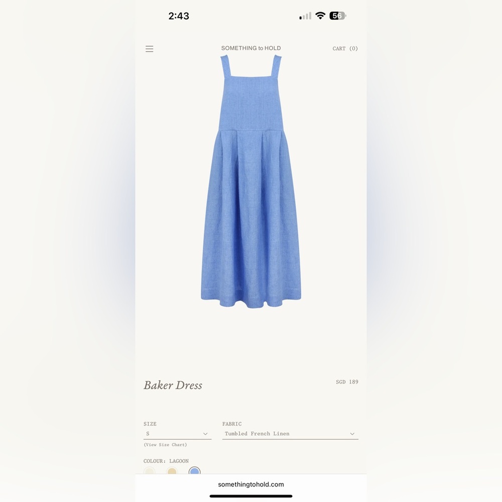 Something to Hold Baker French Linen Dress